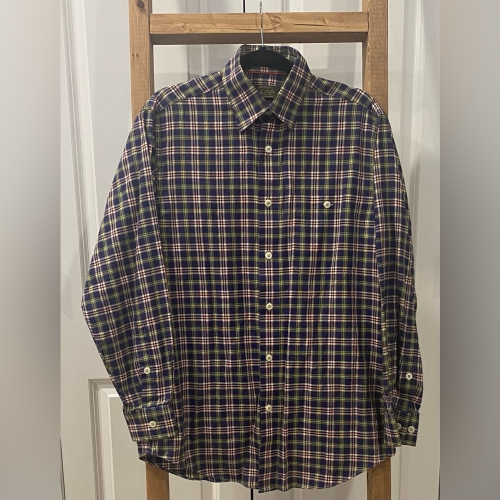 Orvis signature collection men’s long sleeve button down medium